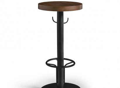 Bartisch Rund Stehtisch Modern Holz Braun Möbel Neu Luxus Design